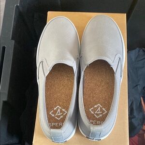 Sperry Light Gray Casual Slip-Ons